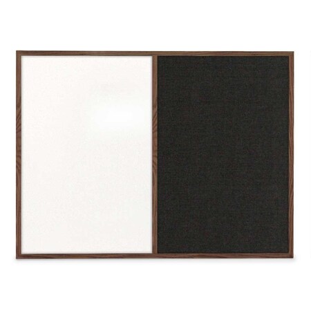United Visual Products Slim Style Indoor Enclosed Radius Corkbo UVRDS48SB-GOLD-MEDGRY